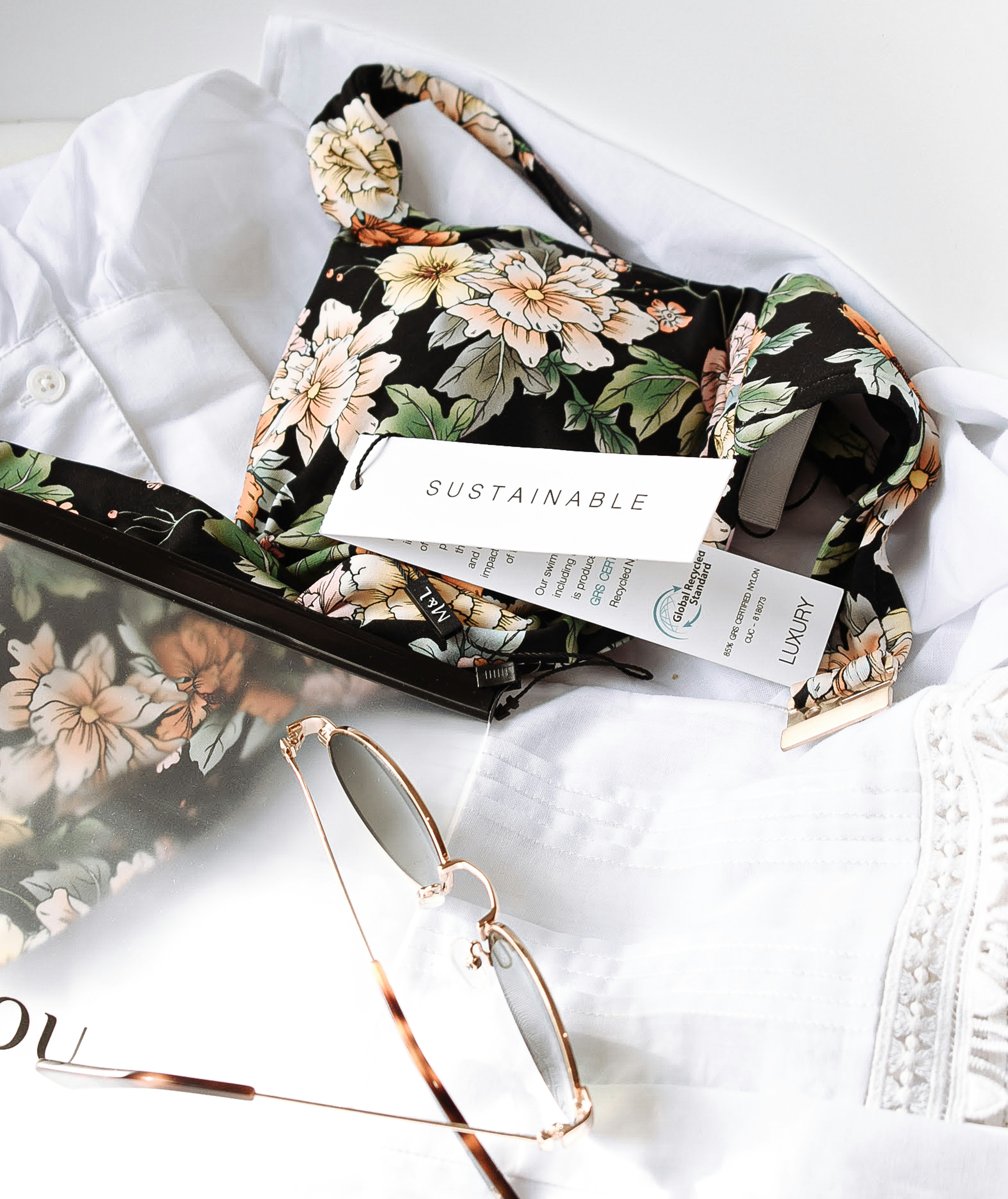 Sustainable certified garment with hangtag